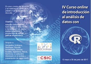 La AEC convoca el IV Curso online de análisis de datos con R