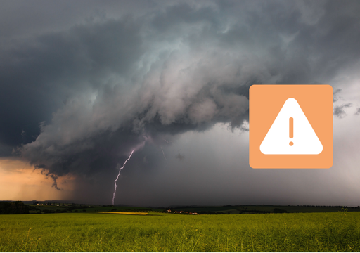 La Aemet activa avisos naranjas por lluvias de 30 l/m2 en una hora, 60 l/m2 en doce horas y granizo en Arag&oacute;n y Catalu&ntilde;a