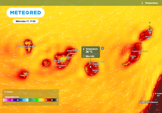 La AEMET avisa a Canarias: en unas horas se esperan temperaturas de hasta 38 ºC, calima y vientos de 70 km/h