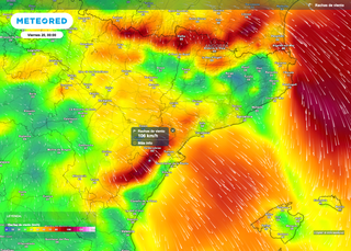 La AEMET confirma: en unas horas el viento superará los 100 km/h en la Comunidad Valenciana y Cataluña