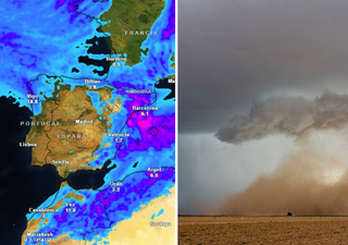 La AEMET llena de avisos por lluvias y tormentas 6 comunidades: diluvios de hasta 140 l/m2 en pocas horas