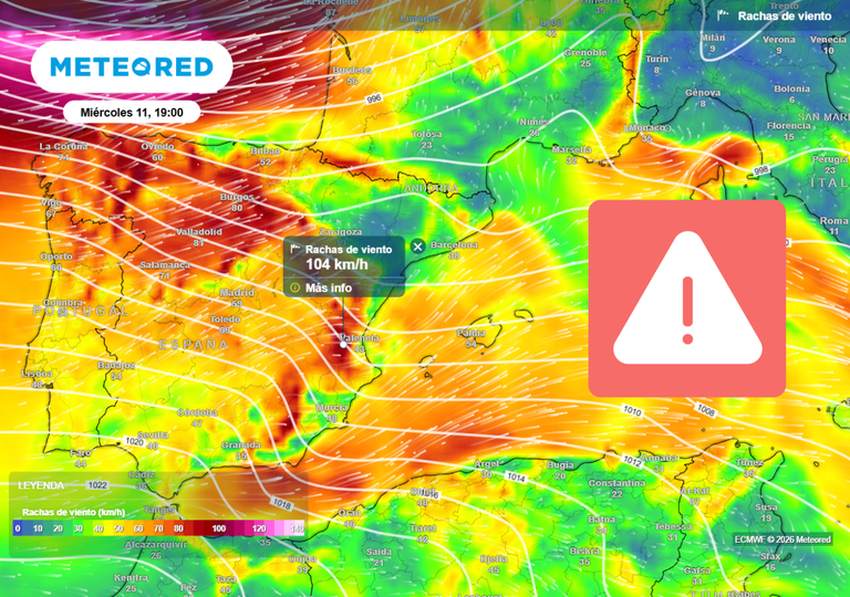 Viento, lluvias y hasta aludes: 16 comunidades con avisos este mi&eacute;rcoles, 11 de febrero; consulta la predicci&oacute;n