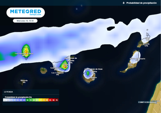 La AEMET mantiene los avisos por fuertes lluvias en Canarias, ¿hasta cuándo durarán según nuestros mapas?