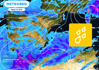 La AEMET prevé un final turbulento para la borrasca Claudia: activa avisos por lluvias en Andalucía, Baleares y Asturias