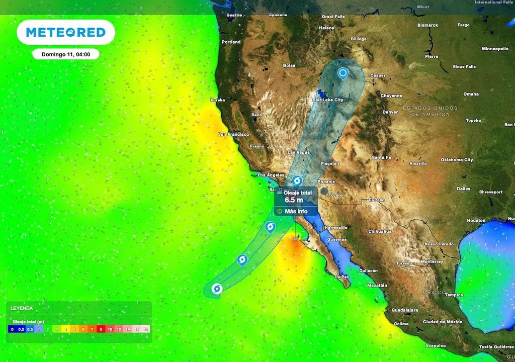 Se prevé oleaje elevado por el impacto de "Rachel" frente a costas de Baja California. Se prevé oleaje elevado por el impacto de "Rachel" frente a costas de Baja California.