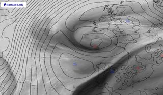 La anormal borrasca que se coló en medio de un potente anticiclón