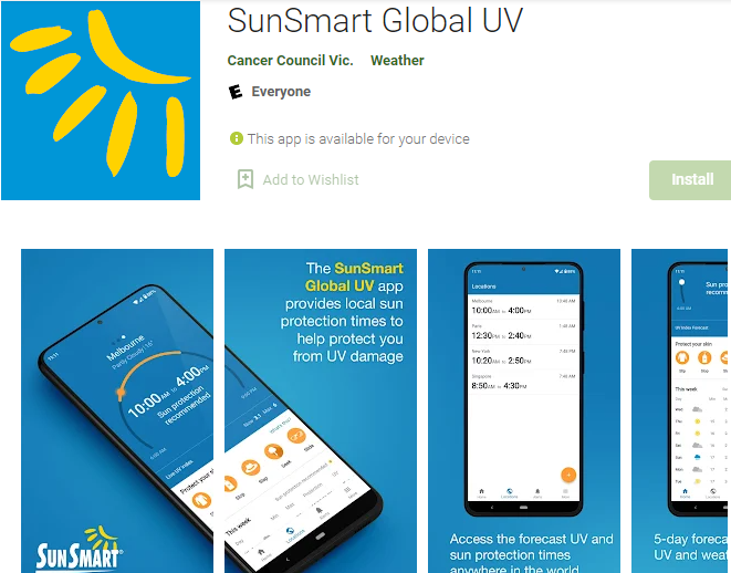 SunSmart Global UV App