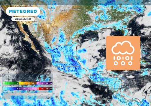 Llega la onda tropical 16 este mi&eacute;rcoles a M&eacute;xico: vaguadas y v&oacute;rtices dejar&aacute;n lluvias intensas, granizo e inundaciones