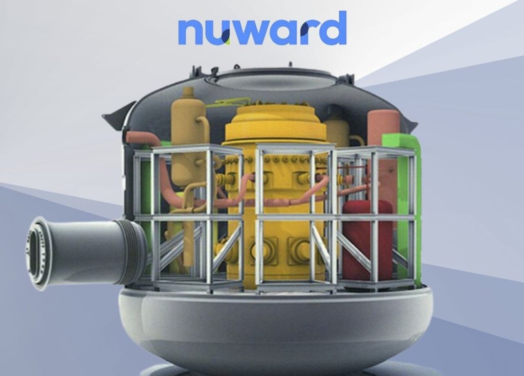 Vue en coupe du futur réacteur nucléaire SMR Nuward / Image : EDF, illustrations : RE. Vue en coupe du futur réacteur nucléaire SMR Nuward / Image : EDF, illustrations : RE.