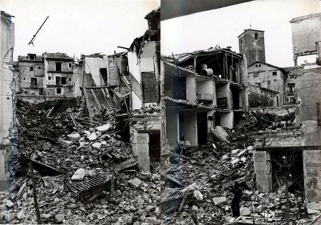 La localidad de Brihuega fue prácticamente destruida por los combates.