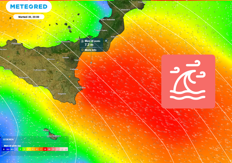 Onde di 9 metri al largo di Catania, situazione preoccupante: stanotte il peggio con una mareggiata storica in Sicilia