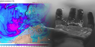 La borrasca Armand y el río atmosférico de humedad asociado