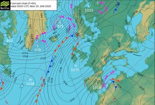 La borrasca Gloria no viene sola: temporal de rojo sobre rojo