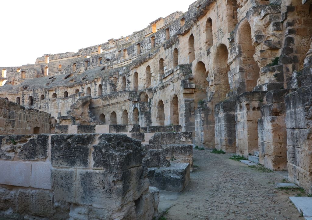 Anfiteatro romano en El Djem, Túnez.