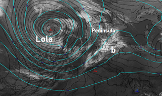 La borrasca Lola y las tormentas del domingo 25 de abril de 2021