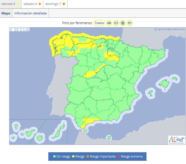La Borrasca Sin Nombre Para El Fin De Semana De Reyes Magos De 2018 Avisos meteorológicos lanzados por AEMET para la borrasca de Reyes. 5 de enero 2018