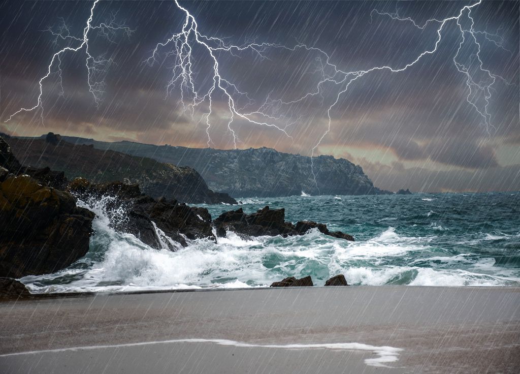 Orage Bretagne prétexte mer