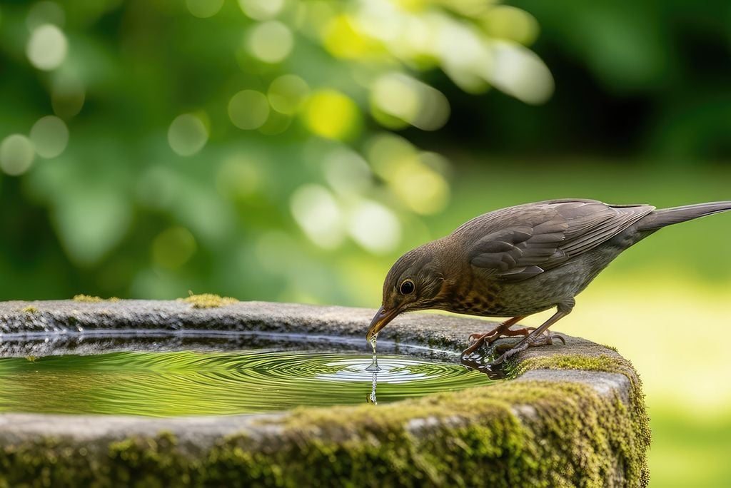 Créer de petits points d'eau aide grandement les animaux pendant la canicule