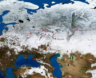 La capa de nieve en la región del Ártico y las olas de calor