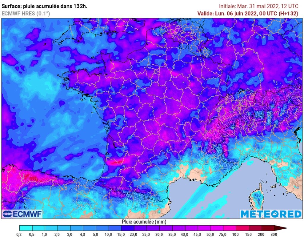 Les orages attendus d'ici ce week-end apporteront des cumuls de pluies localement conséquents, une bonne nouvelle toutefois pour la lutte contre la sécheresse. Les orages attendus d'ici ce week-end apporteront des cumuls de pluies localement conséquents, une bonne nouvelle toutefois pour la lutte contre la sécheresse.