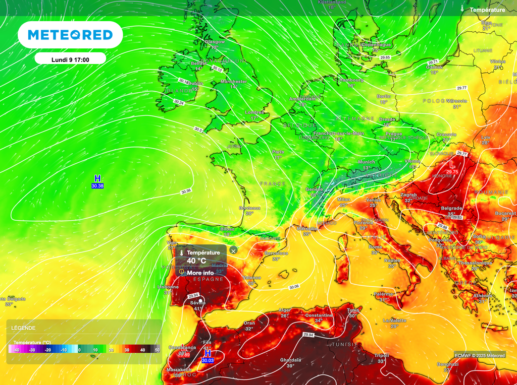 Un peu de fraîcheur en début de semaine prochaine sur la France... tout du moins pour la saison.
