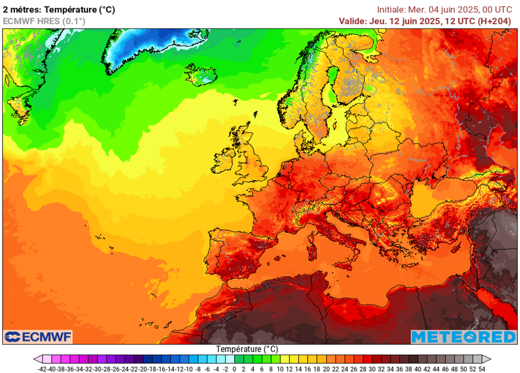 Chaleur modérée en milieu de semaine prochaine.