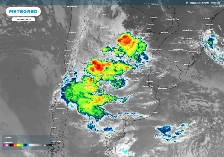 La ciclog&eacute;nesis activa el alerta naranja del SMN en 8 provincias de Argentina: lluvias abundantes entre hoy y ma&ntilde;ana