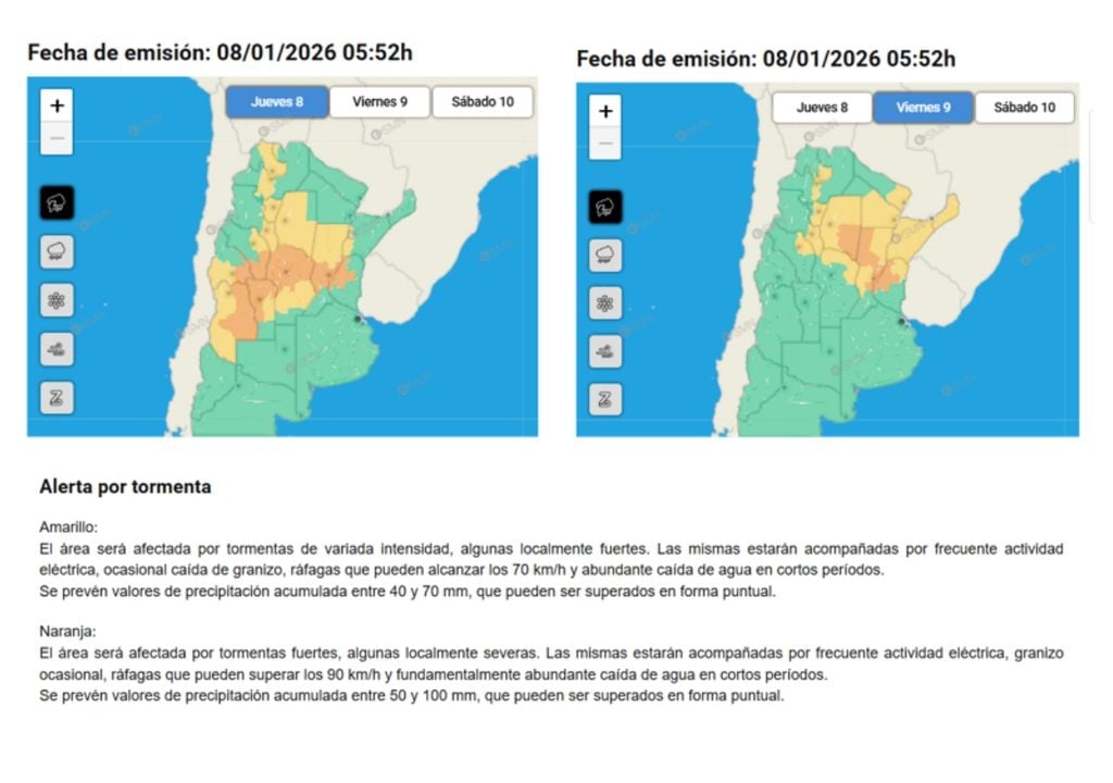 Tiempo pronóstico Argentina clima ciclogénesis alerta Tiempo pronóstico Argentina clima ciclogénesis alerta