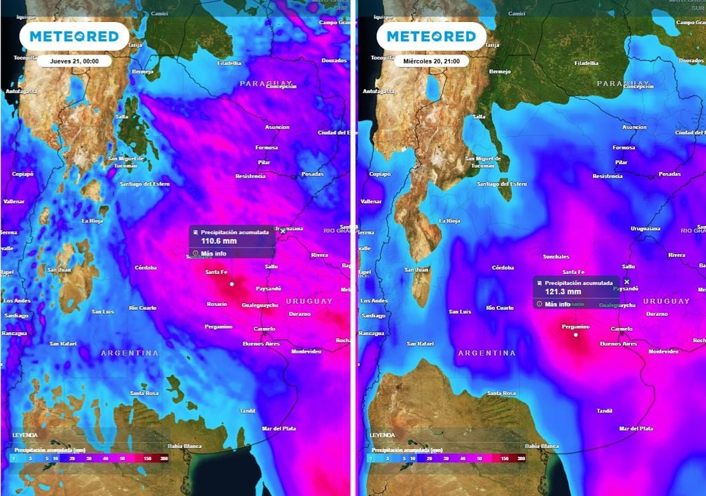 Ciclogénesis Argentina tiempo pronóstico clima alerta lluvias tormentas SMN Meteored