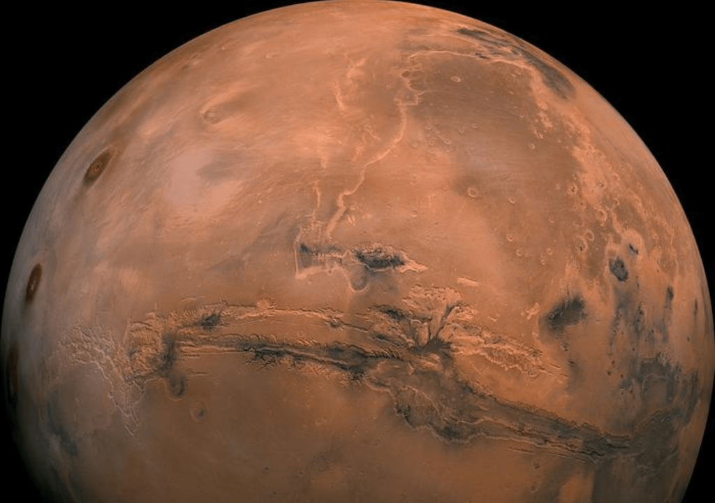 El color característico de Marte se debería a un mineral distinto del que se pensaba hasta ahora. Imagen: Nasa.