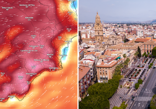 La ciudad de Murcia alcanzar&aacute; las temperaturas m&aacute;s altas en la pr&oacute;xima semana