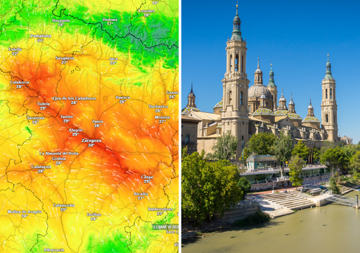 La ciudad de Zaragoza encadenar&aacute; cuatro mediod&iacute;as con cerca de 30 &ordm;C