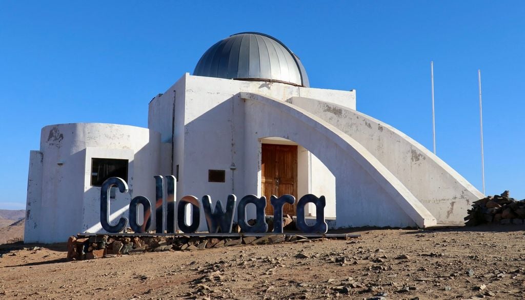 Observatorio Collowara. El observatorio Collowara está a cerca de 1.300 metros sobre el nivel del mar. Crédito: andacolloconectado.cl.