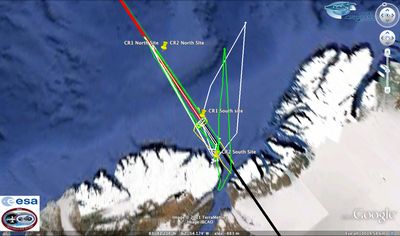 La Colaboración Esa-Nasa Para El Estudio Del Hielo Marino Rutas de sobrevuelo