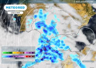 La inminente DANA afectará sobre todo a Andalucía: estas serán las horas con más lluvias y nieve