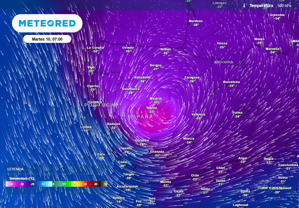 La dana irá cruzando la península de noroeste a sureste, según las últimas actualizaciones del modelo europeo.