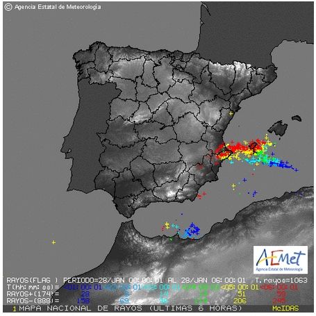 La Dana Y Primeras Precipitaciones Significativas A 28 De Enero De 2018