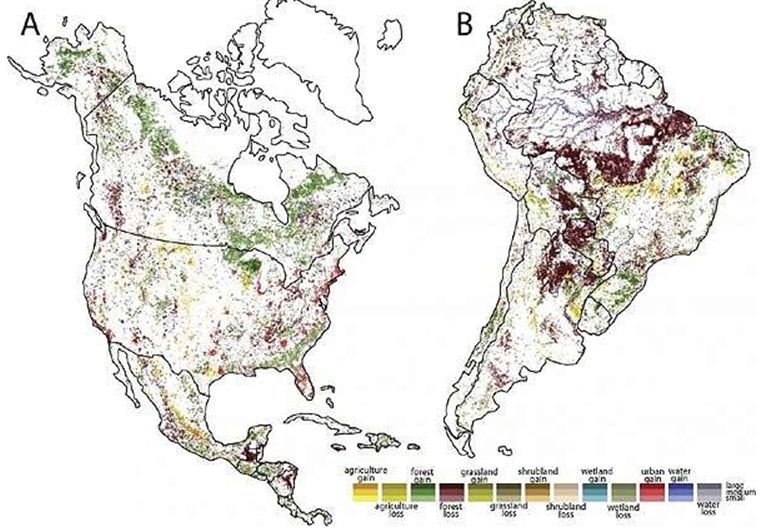 La Degradación Ambiental En La Tierra En Un Mapa