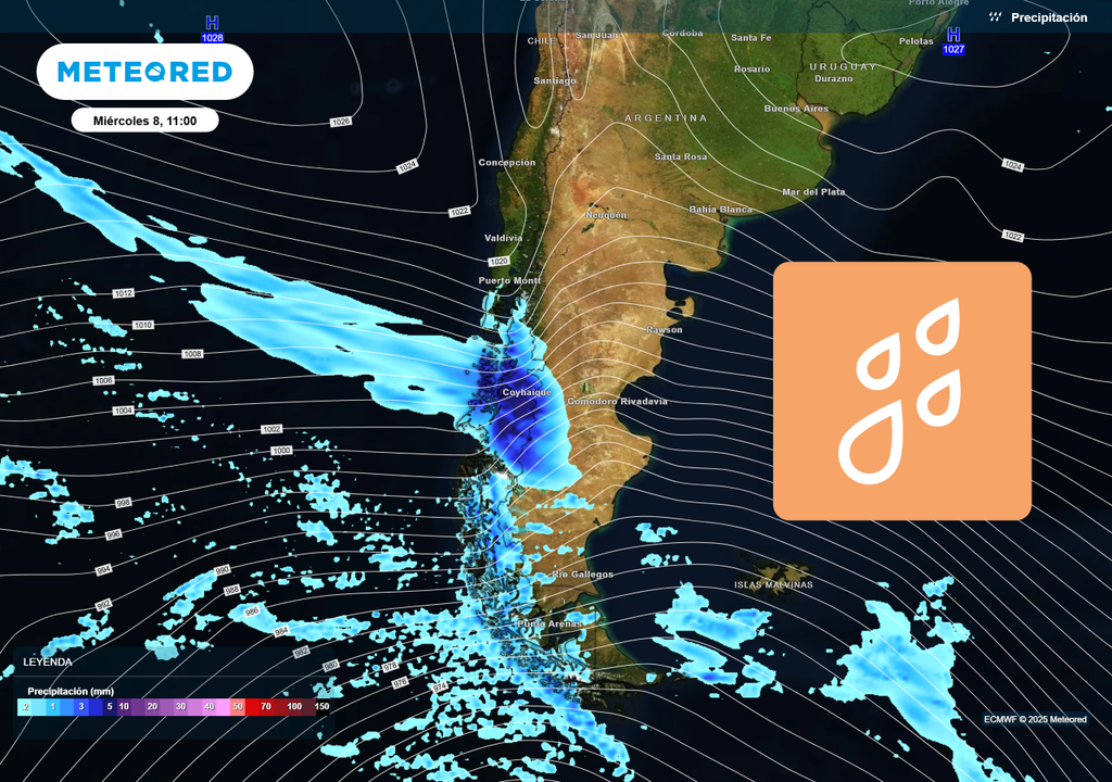 mapa de precipitación