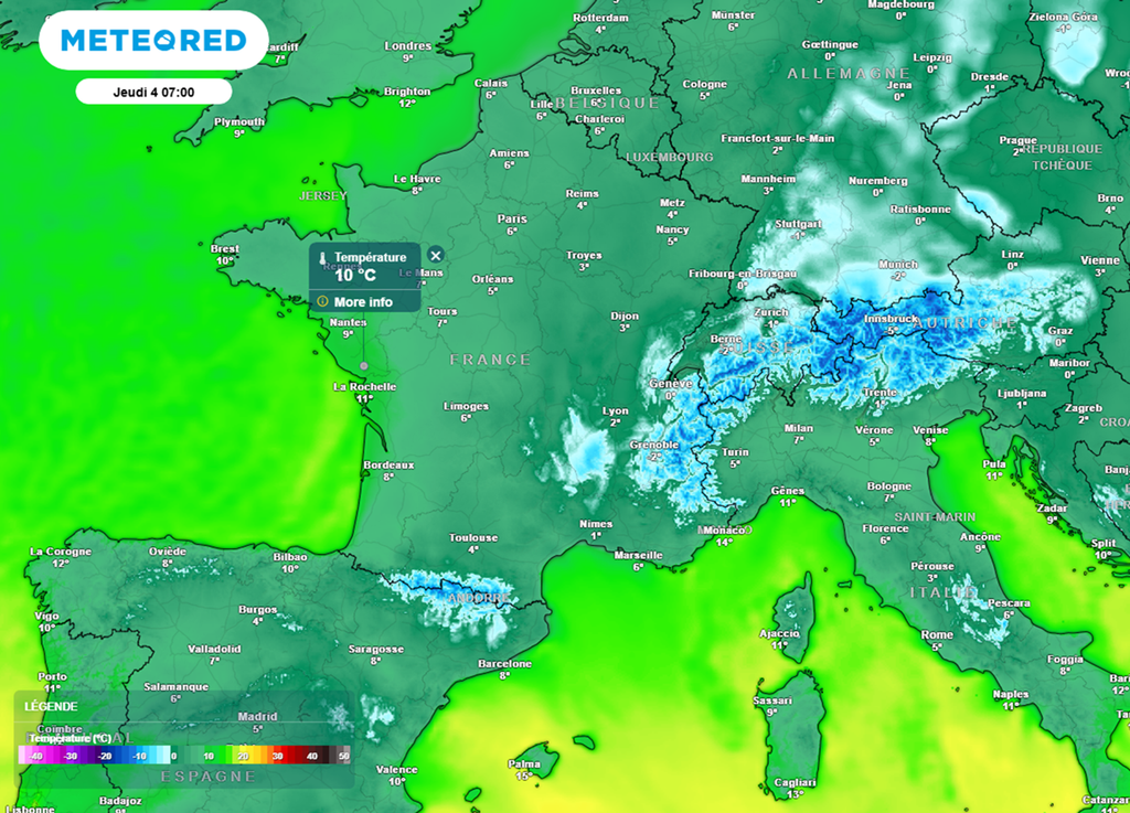 Jeudi, le risque de gelées matinales concernera uniquement les reliefs.
