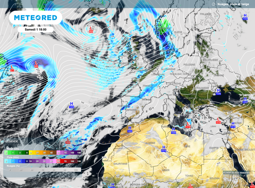 Contexte encore dépressionnaire pour ce week-end en France.