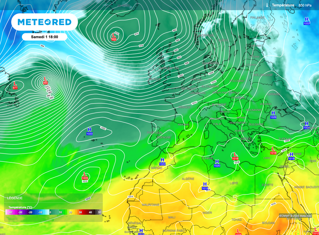 Un air relativement doux sera présent ce week-end.