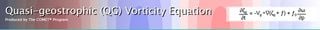 La ecuación de vórticidad cuasigeostrófica
