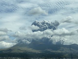 Monte Aso en Japón: probable erupción de vapor