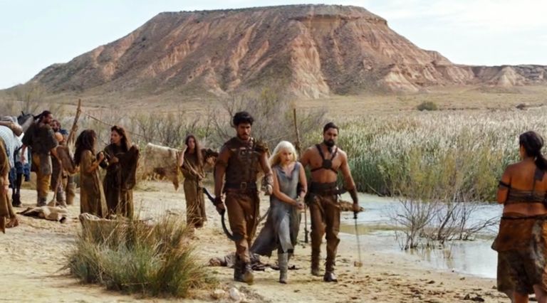 Las Bardenas Reales como el Mar Dothraki en la serie Juego de Tronos. Las Bardenas Reales como el Mar Dothraki en la serie Juego de Tronos.