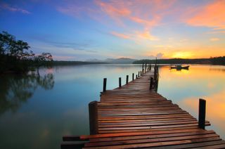 La evaporación de los lagos y de los embalses en aumento