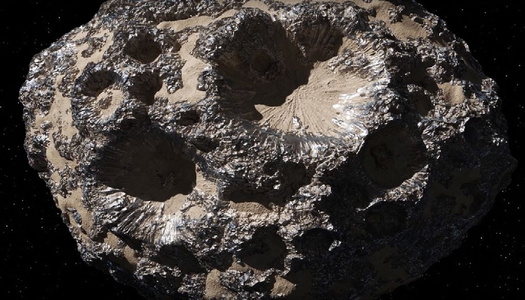 L'asteroide metallico 16 Psyche. Credit: NASA