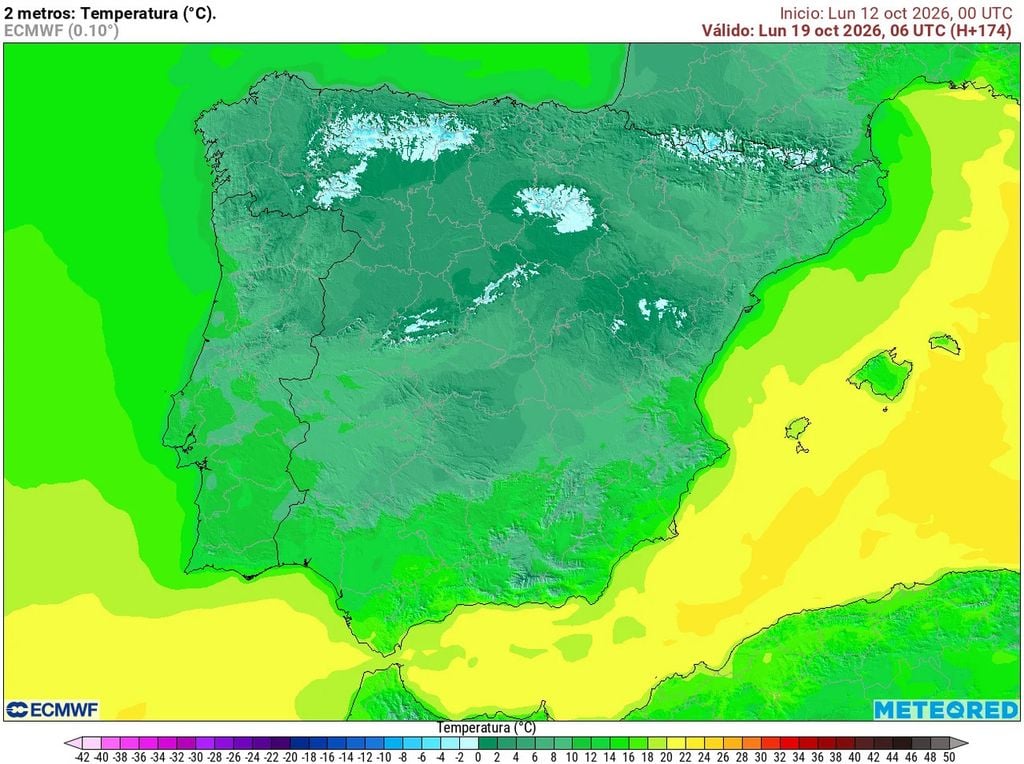 El modelo europeo contempla que las heladas se extenderán por zonas de montaña entre el domingo y el lunes, sin descartar que en alguna capital de la meseta norte pueda helar débilmente.