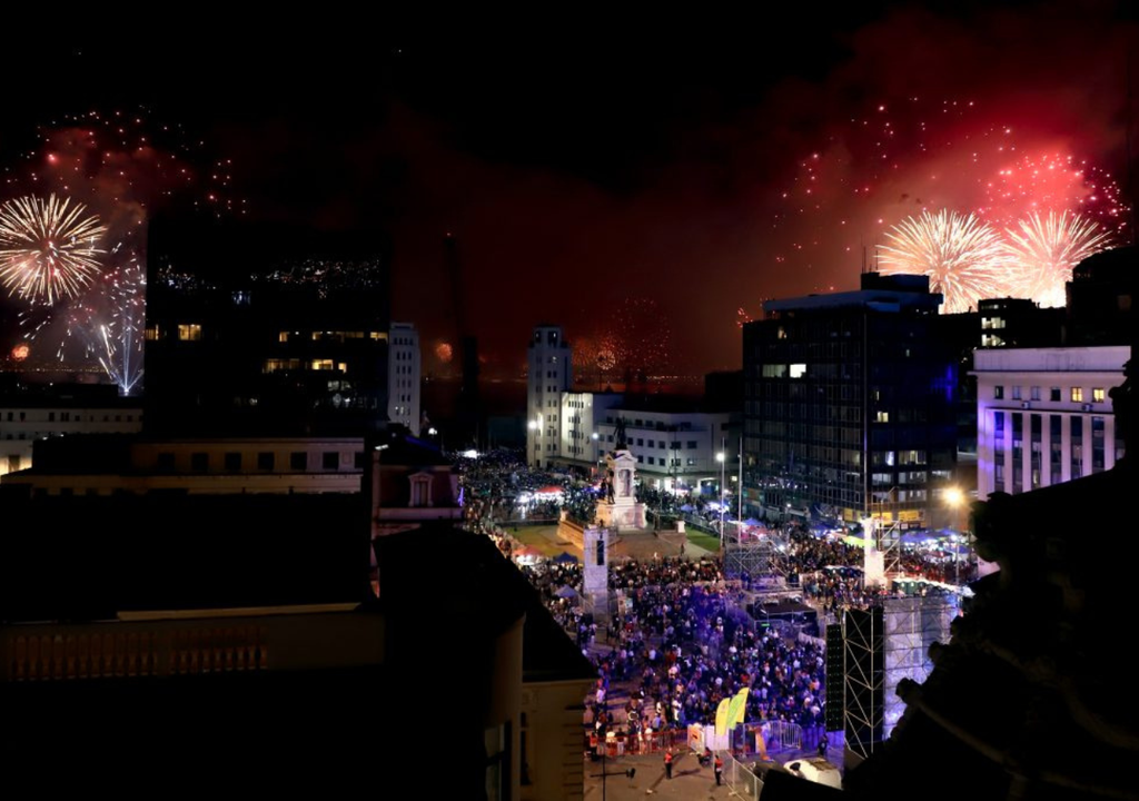 Año Nuevo en el Mar en Valparaíso.
