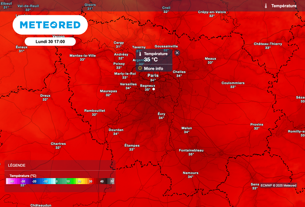 Plus de 35 degrés cet après-midi !
